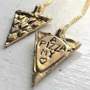 Pizza My Heart Slice Necklace Handmade Rachel Pfeffer Original